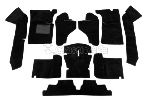 IN132/1 CARPET SET FOR SPIDER 1990-93 - BLACK IN132/1 CARPET SET FOR SPIDER 1990-93 - BLACK