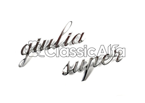 BG049 GIULIA SUPER SCRIPT BADGE BG049 GIULIA SUPER SCRIPT BADGE