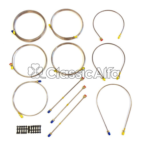 BR301 BRAKE LINE SET - NICKEL PLATED - RHD 1750 Mk2 & 2000 GTV BR301 BRAKE LINE SET - NICKEL PLATED - RHD 1750 Mk2 & 2000 GTV