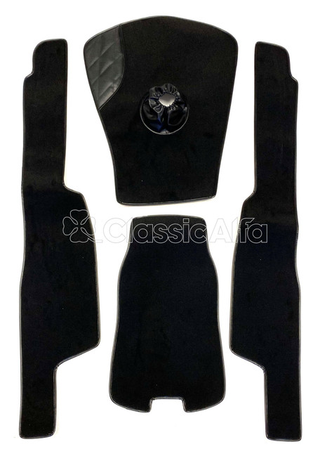 101-407 SPIDER CARPET SET BLACK 1958-65 101-407 SPIDER CARPET SET BLACK 1958-65