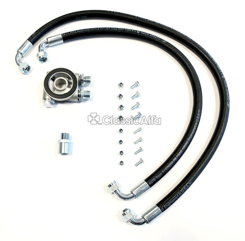 EN574 OIL COOLER THERMOSTATIC SANDWICH PLATE KIT - POST '72 (RUBBER HOSES) EN574 OIL COOLER THERMOSTATIC SANDWICH PLATE KIT - POST '72 (RUBBER HOSES)