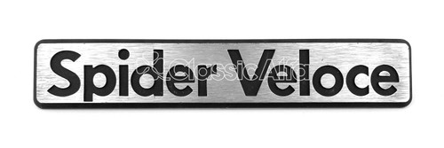 BG075 SPIDER VELOCE BADGE METAL VERSION 1983-89 BG075 SPIDER VELOCE BADGE METAL VERSION 1983-89