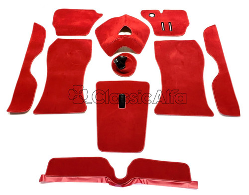 IN057 SPRINT GT/GTV CARPET SET - RED - RHD IN057 SPRINT GT/GTV CARPET SET - RED - RHD