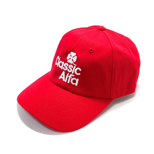 AC511 CLASSIC ALFA BASEBALL HAT - RED AC511 CLASSIC ALFA BASEBALL HAT - RED