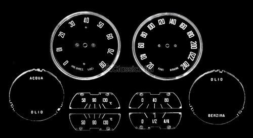 2600-226 GAUGE LENS SET 2600 EUROPEAN CARS KM/H 2600-226 GAUGE LENS SET 2600 EUROPEAN CARS KM/H