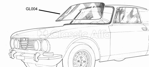 GL004/2 GT/GTV WINDSCREEN - GREEN GL004/2 GT/GTV WINDSCREEN - GREEN