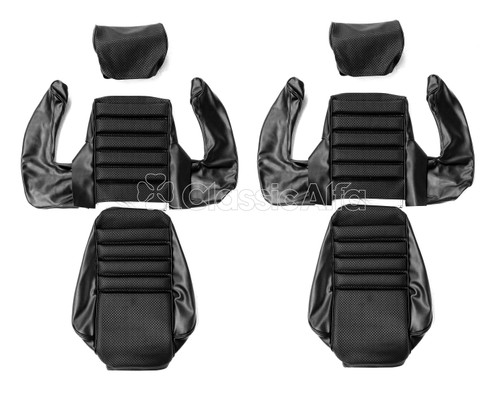 IN012/2 FRONT 1750GTV MK 1 SEAT COVERS WITH TWIN HEADREST - BLACK IN012/2 FRONT 1750GTV MK 1 SEAT COVERS WITH TWIN HEADREST - BLACK