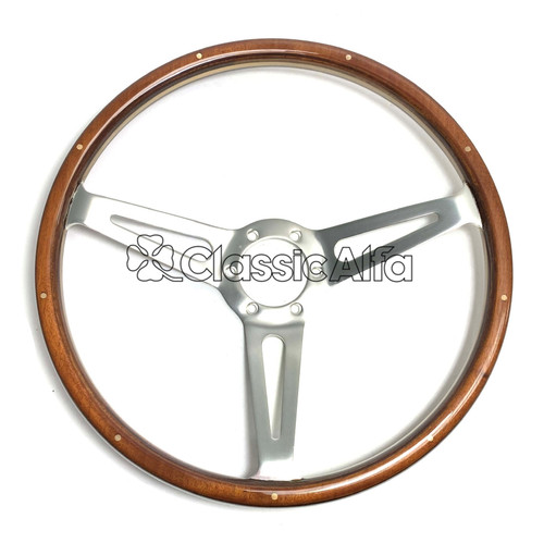 AC019 WOODEN CLASSICO STYLE STEERING WHEEL 38CM AC019 WOODEN CLASSICO STYLE STEERING WHEEL 38CM