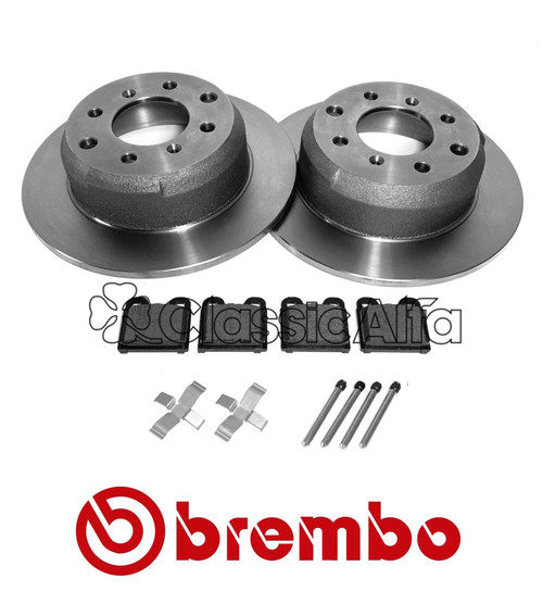BR517 BREMBO REAR BRAKE DISC & PADS SET ATE CALIPERS  BR517 BREMBO REAR BRAKE DISC & PADS SET ATE CALIPERS