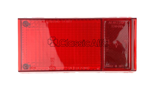 LT160 1970-83 SPIDER RED LIGHT LENS - LEFT (ALTISSIMO) LT160 1970-83 SPIDER RED LIGHT LENS - LEFT (ALTISSIMO)