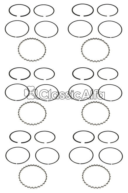 D0520 PISTON RING SET 2.5L GTV6/75 V6 D0520 PISTON RING SET 2.5L GTV6/75 V6