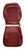 IN082 ROUNDTAIL SPIDER SEAT COVER - BURGUNDY IN082 ROUNDTAIL SPIDER SEAT COVER - BURGUNDY