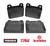 BR021X FRONT BRAKE PADS 1750/2000 105/115 & MONTREAL BR021X FRONT BRAKE PADS 1750/2000 105/115 & MONTREAL