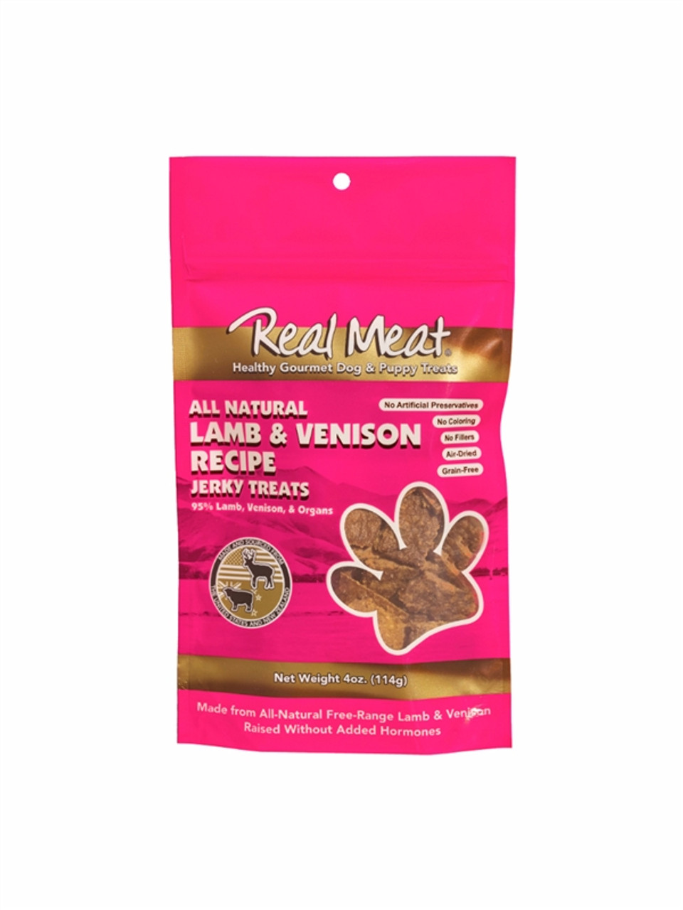 Real meat deals lamb jerky treats