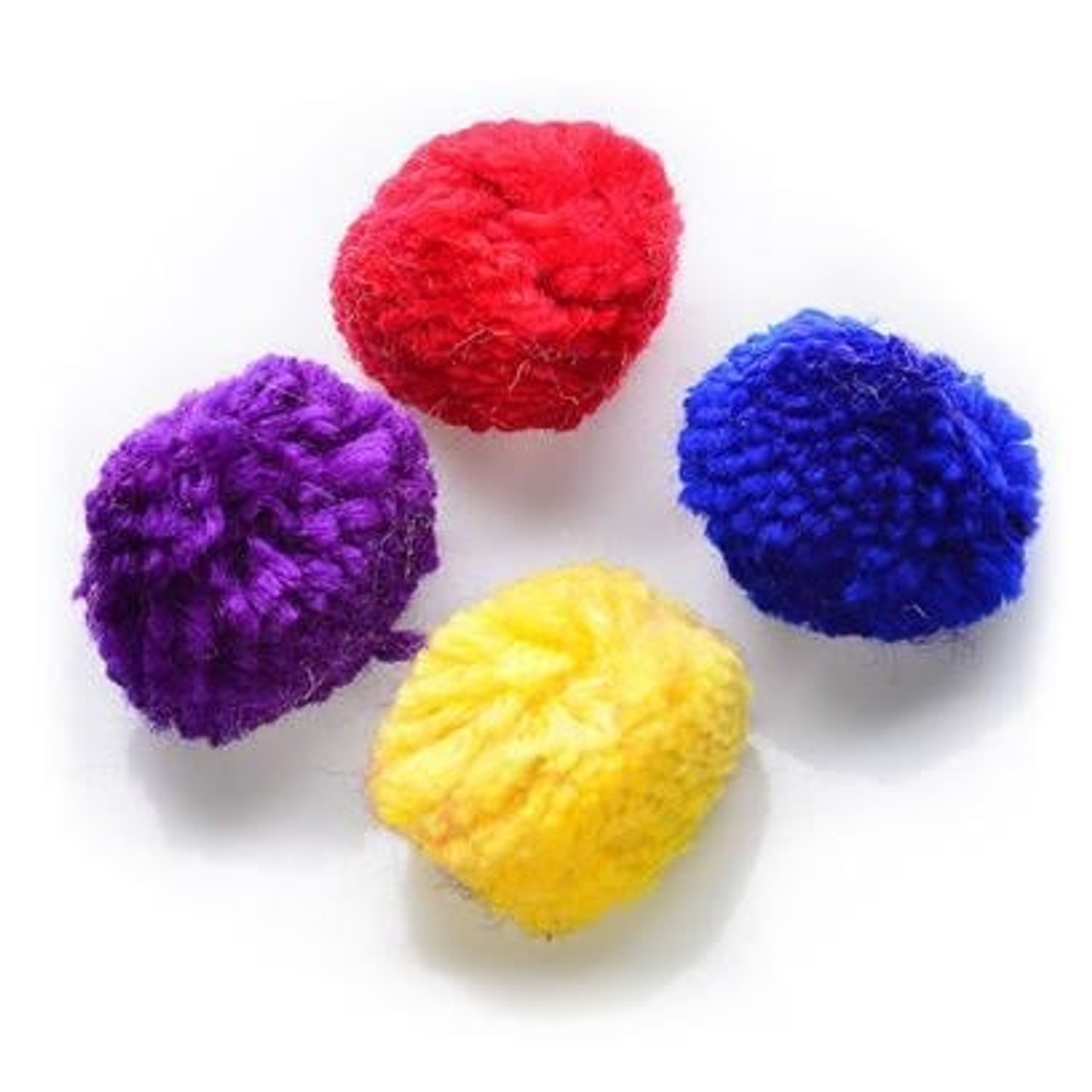 Wool Pom Toy 4 pack