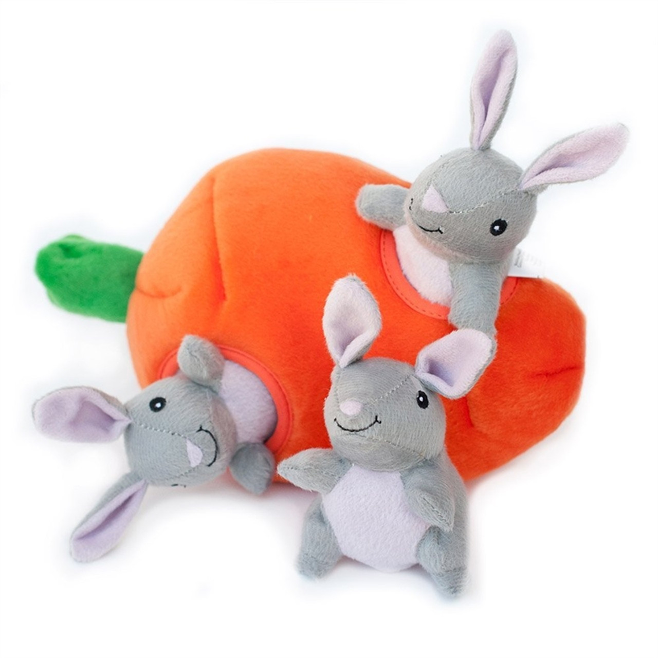 stuffed carrot dog toy