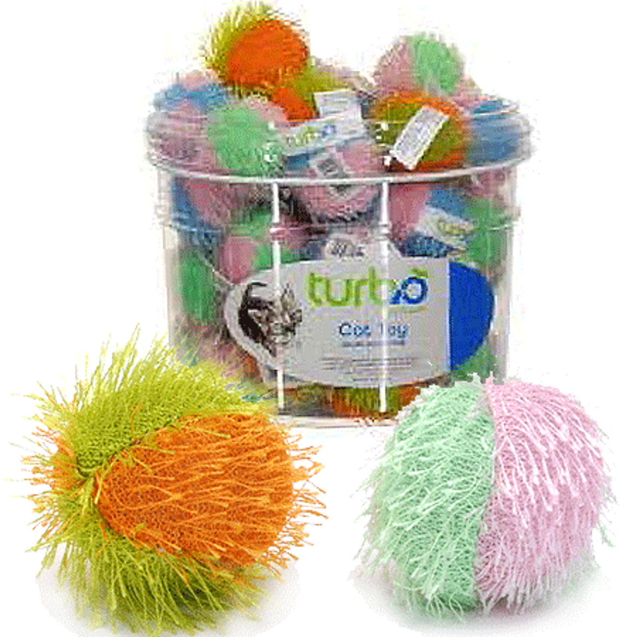 fuzzy ball cat toy