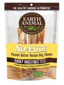 Earth Animal No Hide Peanut Butter Chews Small 2 Pack