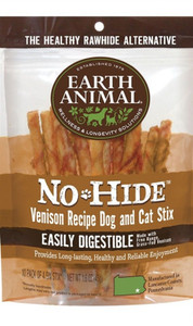 Earth Animal No Hide Venison Dog Chew Stix 10 Pk