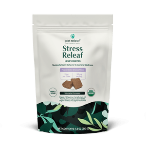 Pet Releaf Peanut Butter Carob Calming Soft Chews for Small Dogs