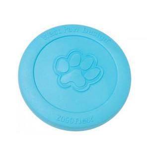 West Paw Zisc Flying Disc dog toy- Aqua