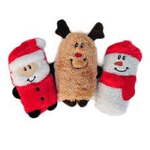 ZippyPaws Holiday Squeaky Buddies - 3 Pack