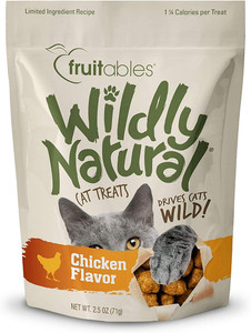 Fruitables Wildly Natural Chicken Cat Treats - 2.5oz Bag