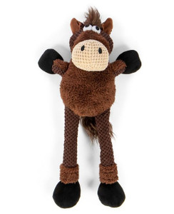 GoDog Checkers Skinny Horse Large with Chewguard technology- Mickeyspetsupplies.com