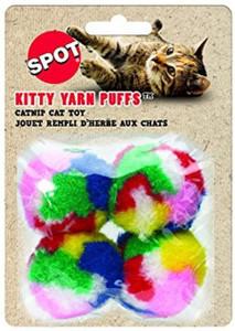 Ethical Pet Spot Kitty Yarn Puffs - 4 Pack