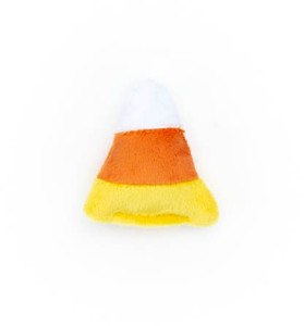 Mutts and Mittens Candy Corn Plush Dog Toy - Small