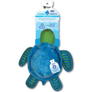 Spunky Pup Clean Earth Turtle Dog Toy - Large