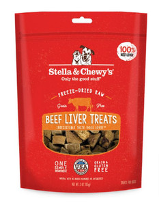 Stella and Chewy's Beef Liver Raw Dehydrated Dog Treats - 3oz Bag