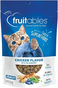 Fruitables Chicken with Blueberry Crunchy Cat Treats