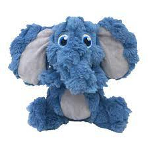 KONG Scrumplez Elephant Plush Dog Toy - Medium