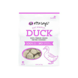 etta says! Eat Simple! Duck Freeze-Dried Dog Treats 2.5oz