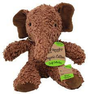 Spunky Pup Organic Cotton Elephant Large - Brown