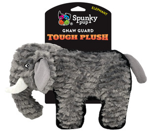Spunky Pup Gnaw Guard Tough Plush Elephant