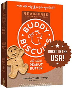 Cloud Star Buddy Biscuits Grain Free Peanut Butter Dog Treats - 14oz Box
