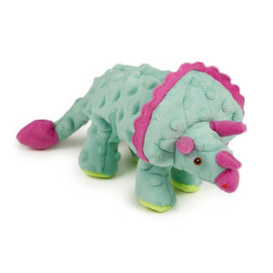 GoDog Triceratops Frills Teal With Chew guard- Small