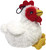 Multipet Look Who's Talking Chicken Dog Toy- Mickeyspetsupplies.com