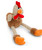 GoDog Checkers Skinny Rooster Just for Me size dog toy