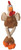 GoDog Checkers Skinny Rooster Dog Toy Small