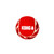 KONG Holiday SqueakAir Balls 3 Pk- Red