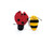 ZippyClaws Ladybug and Bee Cat Toy - 2 Pack