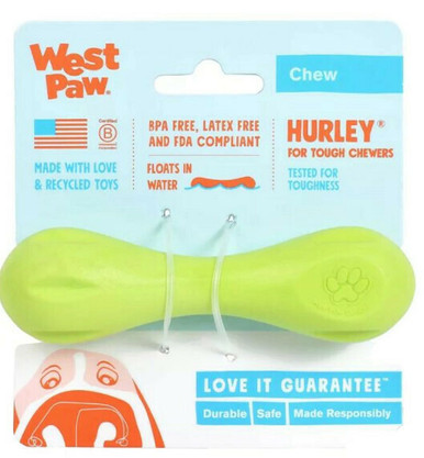 West Paw Zogoflex Mini Green Hurley Dog Toy