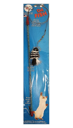 Go Cat Da Fish Teaser Wand Cat Toy