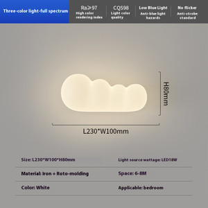 Light Source: Full spectrum tricolor light, Color: Ordinary Style - Children's Room Wall Lamp Creat Q119-CJYD223097801AZ Light Source: Full spectrum tricolor light, Color: Ordinary Style - Children's Room Wall Lamp Creat Q119-CJYD223097801AZ
