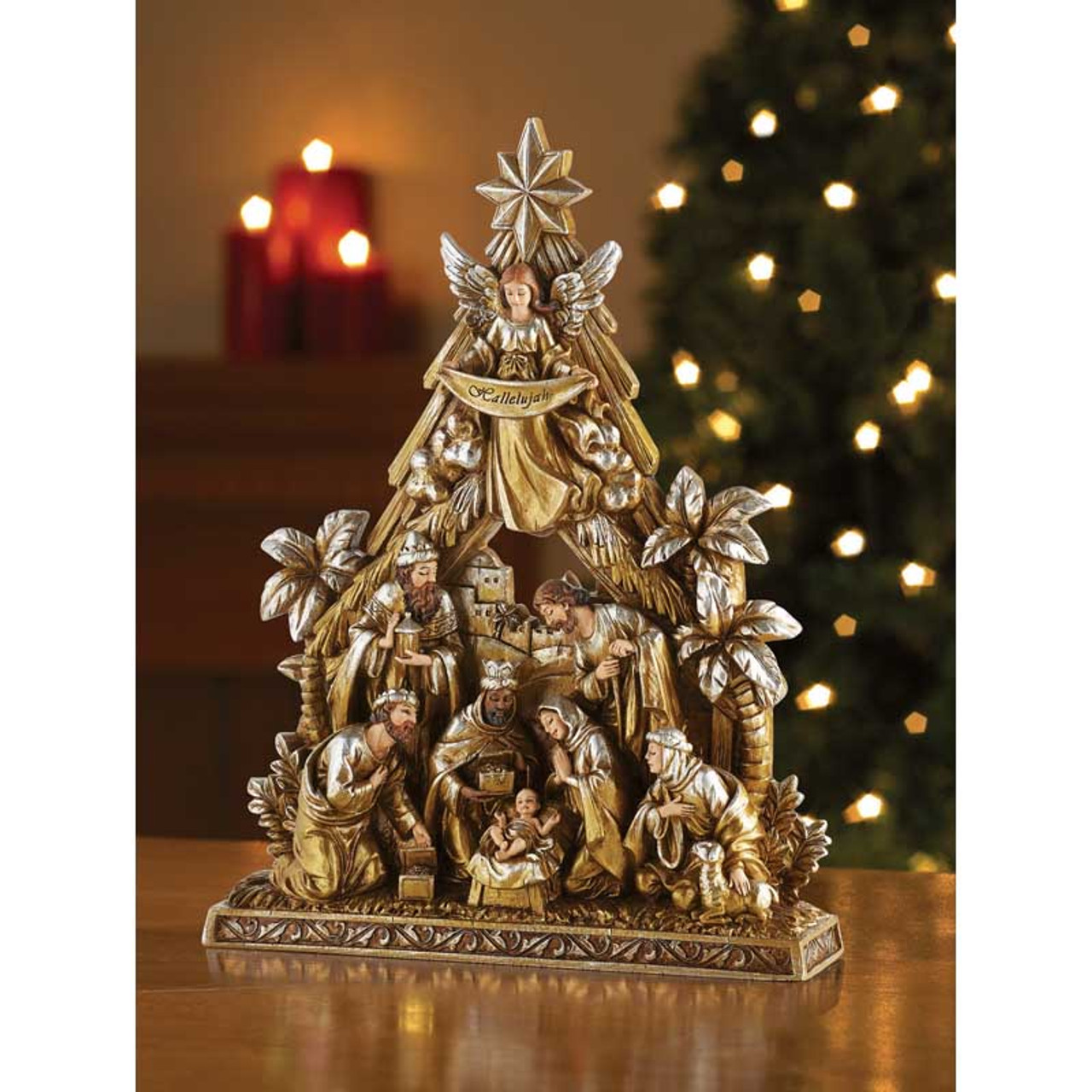 Metallic Nativity Figurine [Wholesale]Christian Brands Catholic