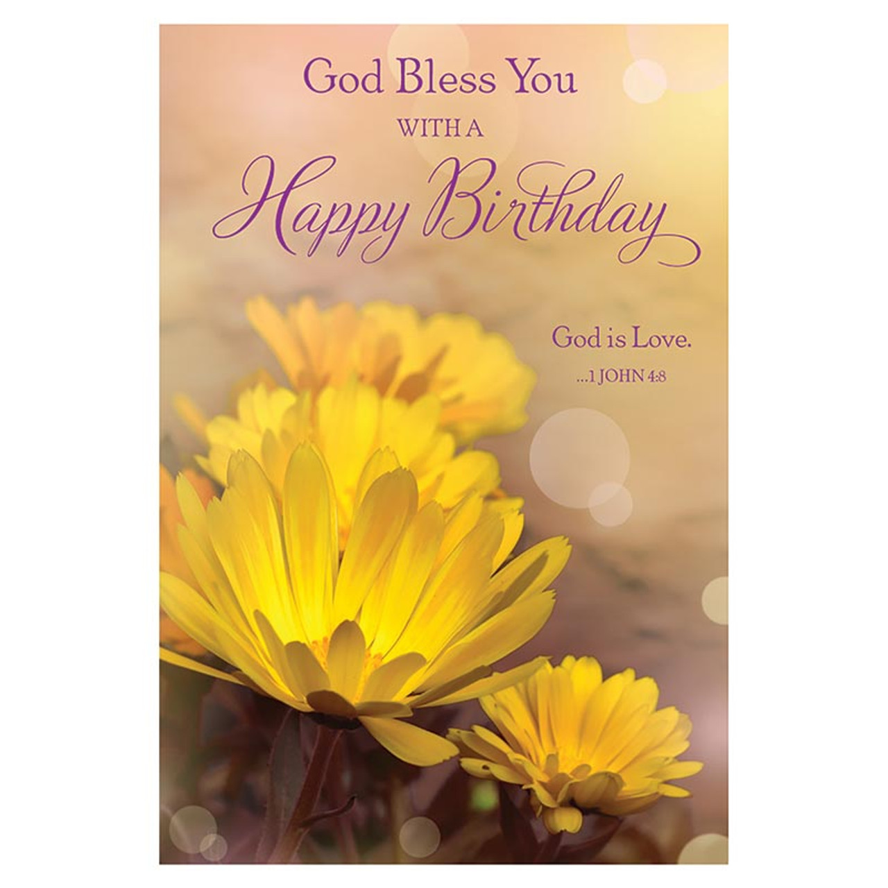 God Bless You Birthday Card - [Wholesale]Christian Brands Catholic