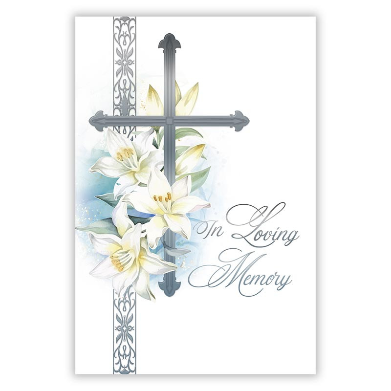 In Loving Memory - Sympathy Booklet - White - [Wholesale]Christian
